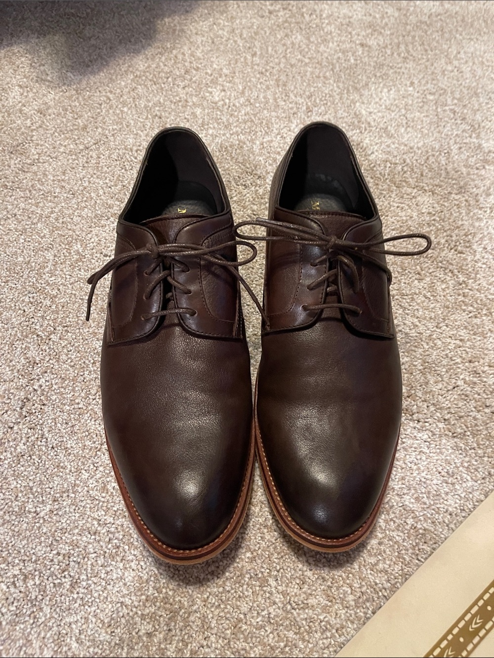 Jos. A. Bank Brown Leather Derby Dress Shoes